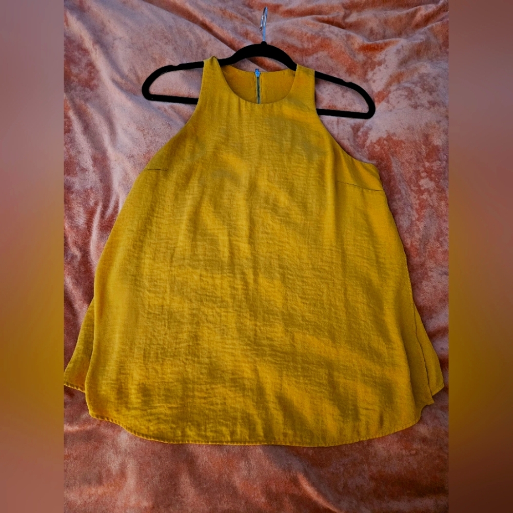 Banana Republic Mustard Yellow Sleeveless Women's Top